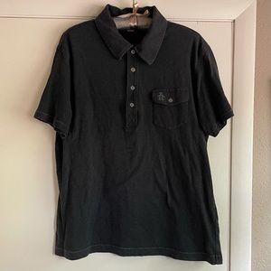 Penguin charcoal grey polo shirt
